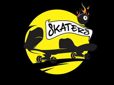 Skaters art background board boy cool design graphic illustration lifestyle print skate skateboard skateboarding skater sport street style symbol urban vector
