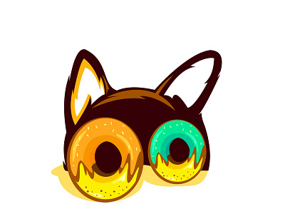 eyes donut dog