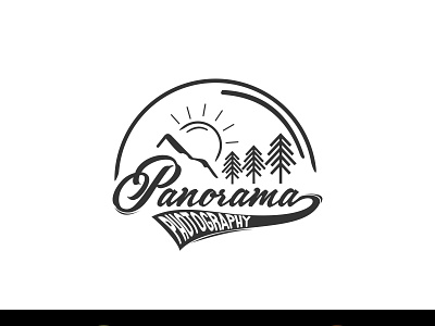 panorama photography camera clean creative design digital editable flat flora forest graphic hill icon illustration image lake landscape lens lens camera line art logo