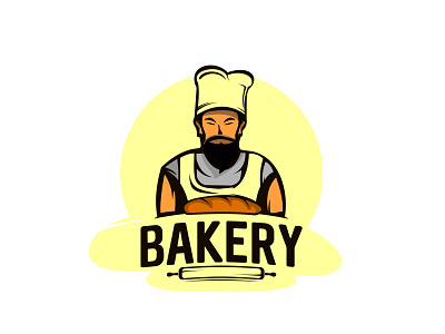 bakery art background baker banner beard black breads cartoon chef chief circle cook cooker cooking cuisine design dinner face fat food