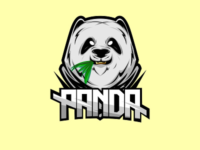 panda mascot basic color abstract angry animal art background badge bear black cartoon character club creative danger design emblem esport esports face game gaming