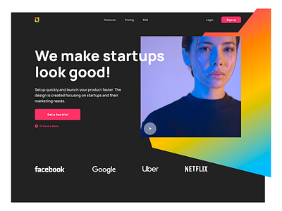 Stelllar landing page - for startup v2. branding creative design landing page mobile responsive typography ui ux web website