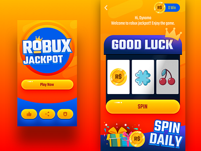 Jackpot game! branding design game illustration logo minimal mobile sketch slot slot machine ui ux vector
