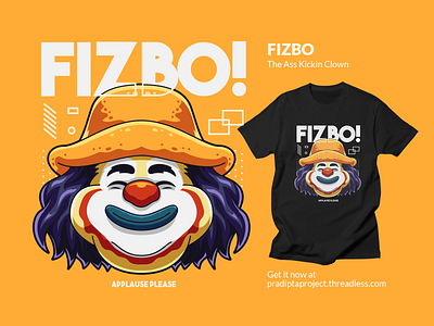 Fizbo The As$ Kickin Clown branding cartoon character character design character illustration clown color design fizbo illustartion pennywise ui vector