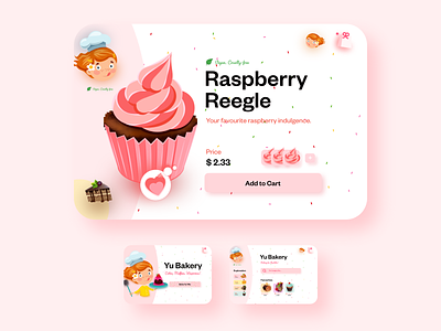 Yu Bakery: A home-made bakery concept adobe xd bakery cake cake shop cakery cute delicious delicious food design food happy hungry muffin shopping ui ui design