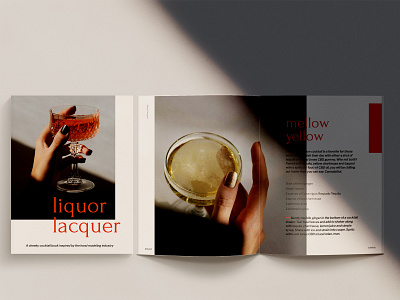 Liquor Lacquer: A cheeky cocktail book book art branding cocktails copywriting design editorial design print design typography