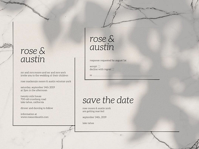 Simple, Elegant, Clean Wedding Invitation design etsy etsy shop print design typography wedding design