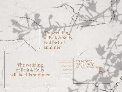 Minimal, Bold, Typography Centered Wedding Invitation design editorial design etsy etsy shop print design typography wedding design