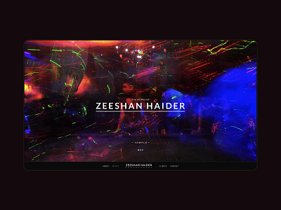 Zeeshan Haider - Portfolio Website branding design designinspiration designinspirations minimal photographer photography photography portfolio portfolio ui ux web web design