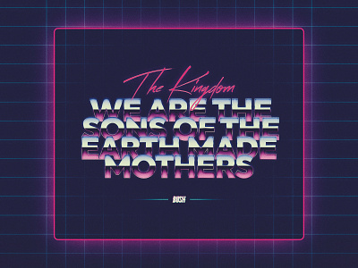 The Kingdom 1980s 80s 80s style abstract branding clean cyber cyberpunk daily dailyui design designinspirations illustration logo milk product retrowave synthwave typography vector