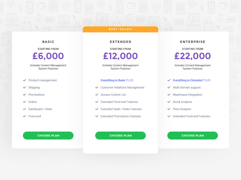 Pricing Card designs, themes, templates and downloadable graphic ...
