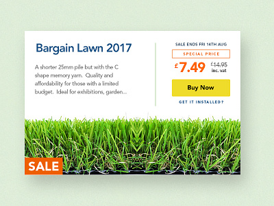 Artificial Grass Product Cards artificial grass cards lawn product product card product listing ui