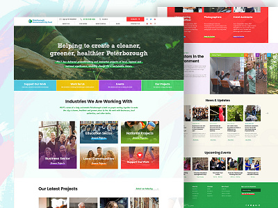 Peterborough Environment City Trust design eco government green landing london non profit ui ux web