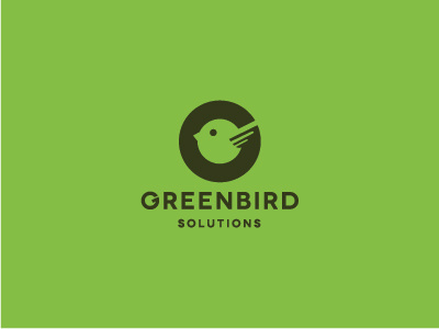 Green Bird Logo bird flat friendly g g letter green icon letter logo modern negative space