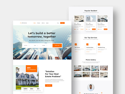 Real Estate Landing Page agent broker home screen homepage landing page real estate real estate website ui ux website website design