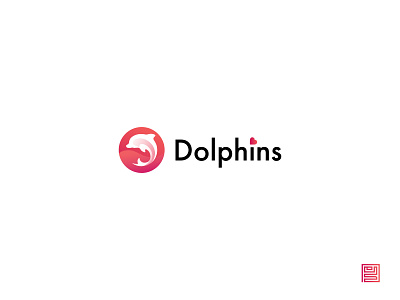 Logo design | Dolphins branding design logo vector