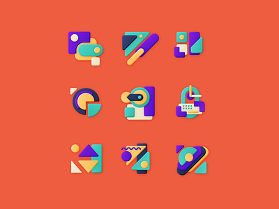 Shapes abstract composition shape vector