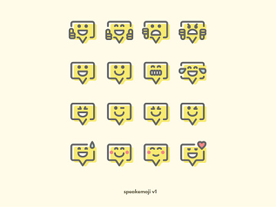 speakemoji V1 / Batch 1 emoji emoticon icon smiley vector