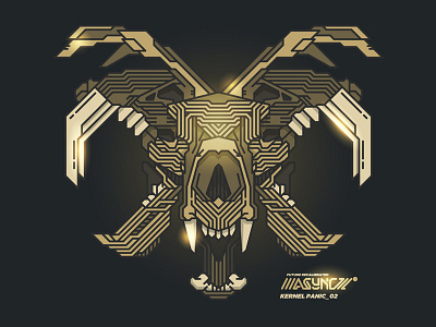 DAS Async® [Kernel Panic_02] abstract dasrobot line skull vector