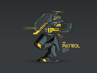 DAS: PATROL [INSULTED/MODE] abstract dasrobot line robot vector