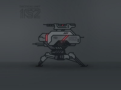 DAS UNIT 152 [EGO] abstract dasrobot line robot vector