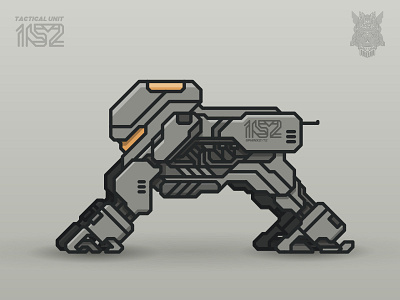 DAS UNIT 152 [SPHINXBYTE] abstract dasrobot line robot vector