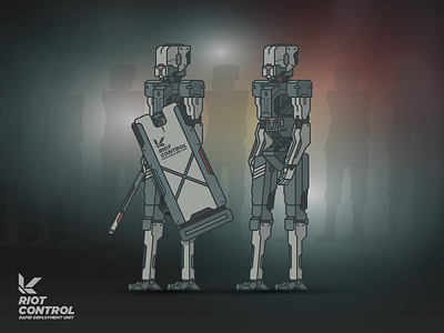 DAS [RIOT CONTROL/RAPID DEPLOYMENT UNIT] dasrobot line robot vector