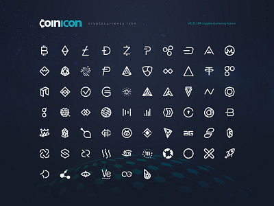 coinicon - Cryptocurrency Icon Fonts & CSS Bundle - Open Source