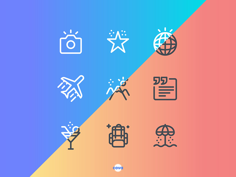 Cova Instagram Story Highlight Cover vector icon