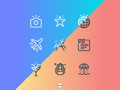Cova Instagram Story Highlight Cover icon vector