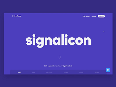 Signalicon Product Page icon icon set iconset ui website