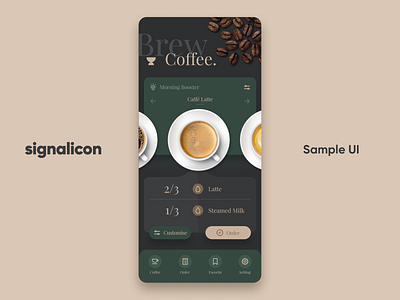 Brew - Signalicon UI sample