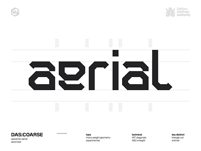 DAS:COARSE r_l adjustment dasrobot dastype futuristic type design typedesign typography