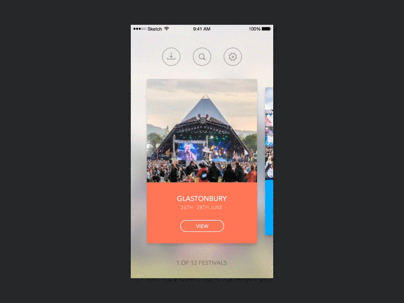 Festival App Concept