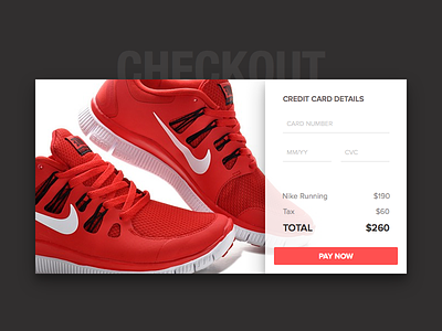 002 Checkout, Daily UI buying card ui checkout credit card nike payment shoes