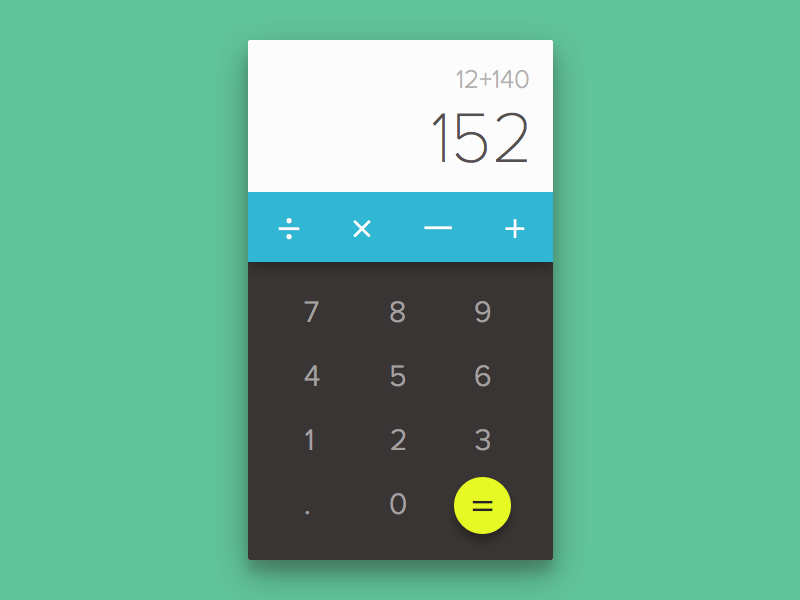 Calculator Ui | calculator 004 daily ui by ruban khalid dribbble Calculator Ui | calculator 004 daily ui by ruban khalid dribbble