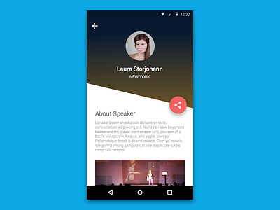 Profile - 006 Daily UI about android daily ui fab material design profile