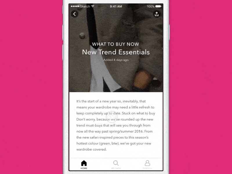 Re-Designed Article View related content fashion animation carousel article