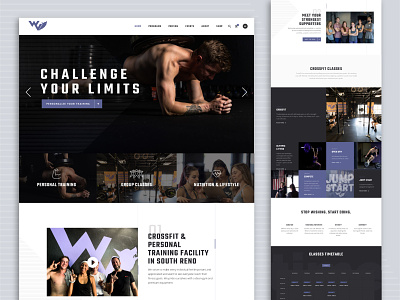 CrossFit & Personal Training Website Design affiliate bold clean creative direction crossfit ecommerce fitness graphic design gym motion graphics personal training photography product line ui ux web design website yoga