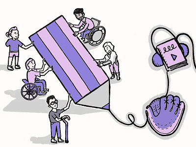 Disabled Design: Liz Jackson – Adobe Blog illustration