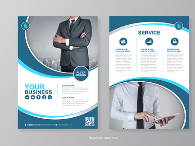 Corporate Business Page A4 Flyer Design Template