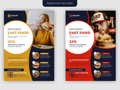 Food Restaurant Flyer Template Design