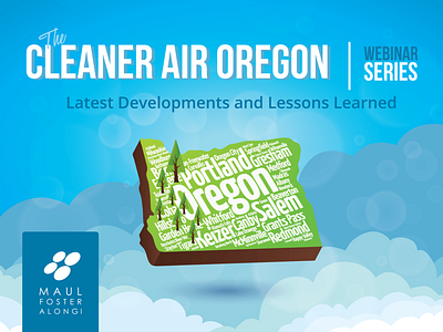 Cleaner Air Oregon Branding branding corporate branding design graphic design vector