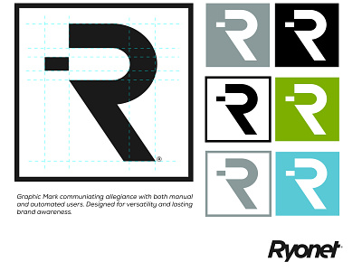 Ryonet Corporate Branding - Logomark & Typography corporate branding logomark screen printing