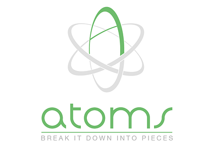 Logo for upcoming web app atom atoms logo web app