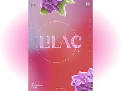 lilac poster 3d album art chrometype design drawing illustration illustrator logo poster design ui