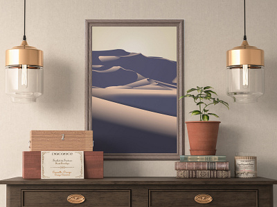 Desert Poster illustration picture poster