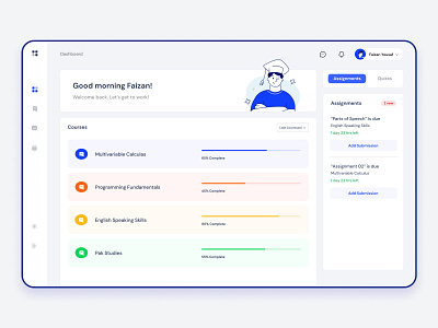 LMS Dashboard Design dashboard dashboard design dashboard ui design faizan lms ui uidesign uidesigner uidesigns uiux uiuxdesign uiuxdesigner uog ux