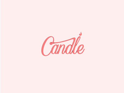 Candle Typographic Logo