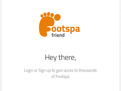 Footspa App app design iphone app design